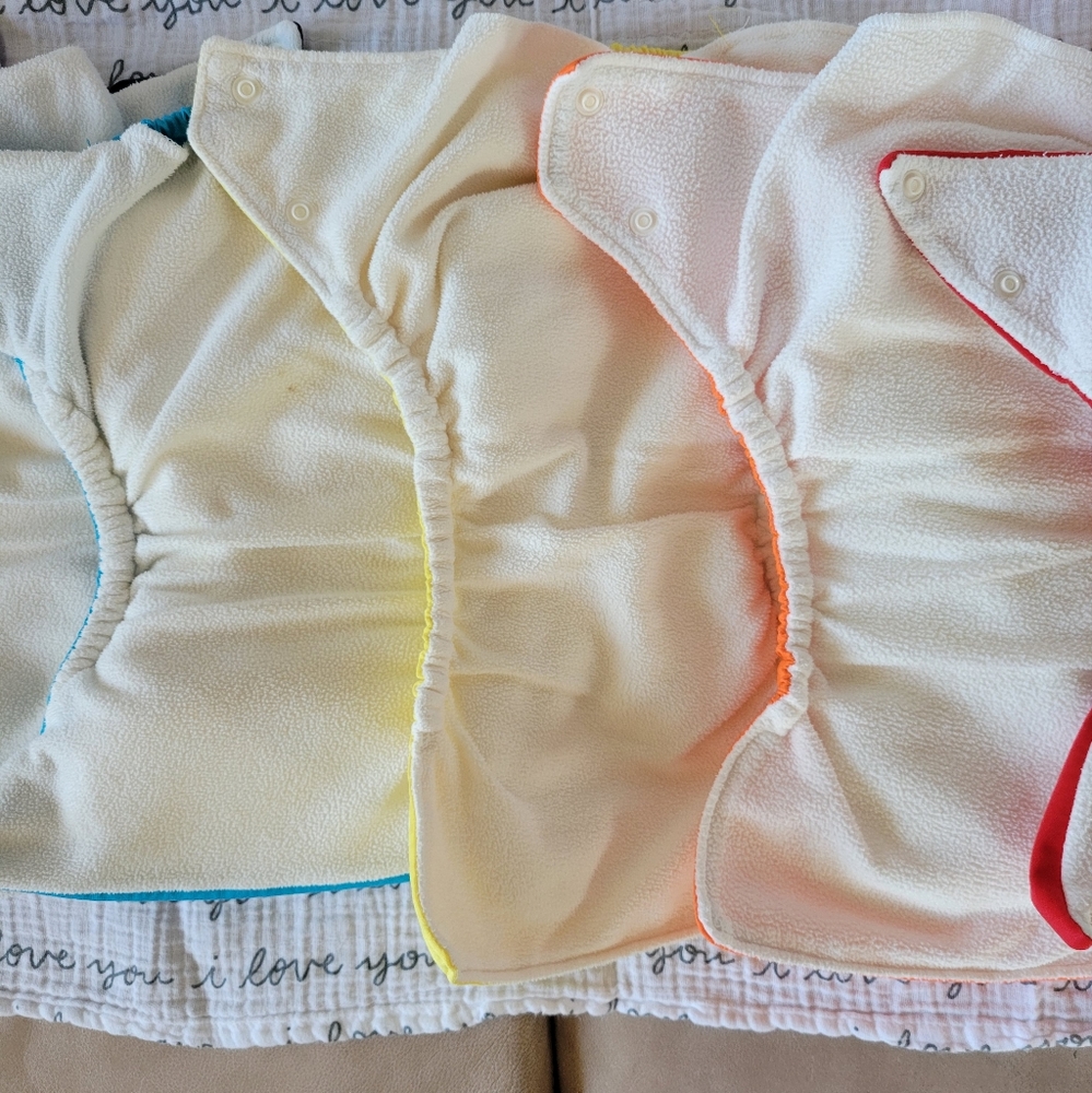 Sold - Rainbow Lot of 7 FuzziBunz Cloth Diapers Size Small - Picture 4 of 6
